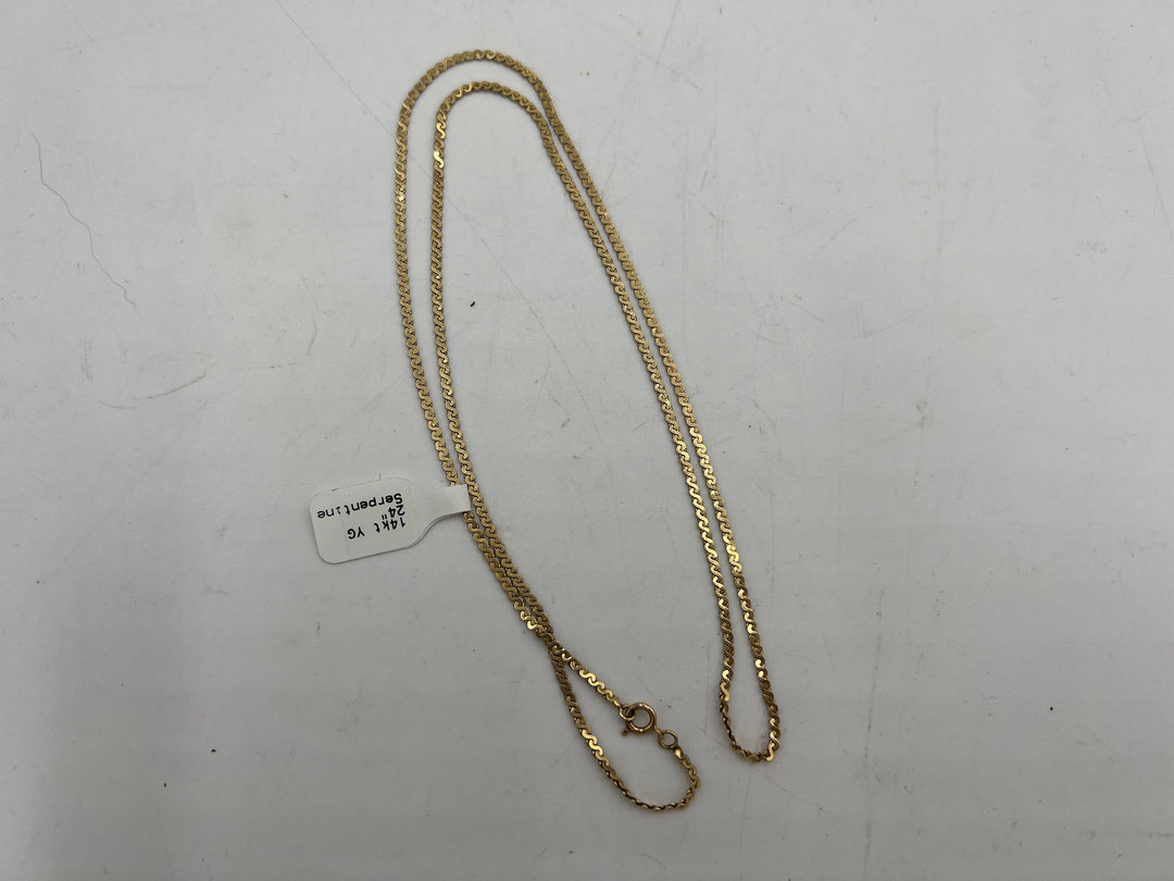 u156 14kt Yellow Gold Serpentine Chain