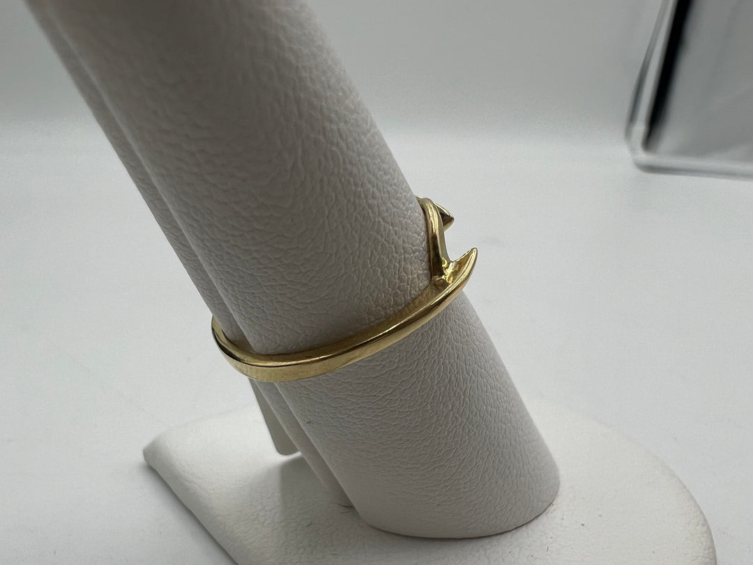 u162 10kt Yellow Gold Ring Jacket Size 7