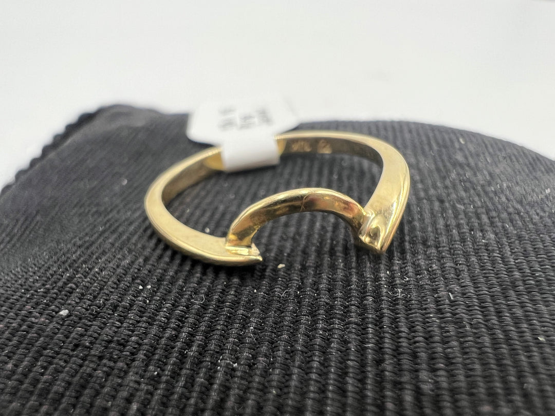 u162 10kt Yellow Gold Ring Jacket Size 7