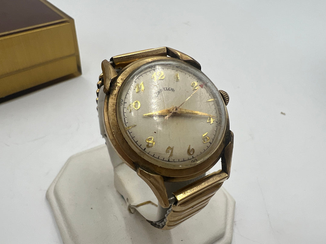 u180 Unique 1940s Lord Elgin 10k Gold Filled Self Winding Watch