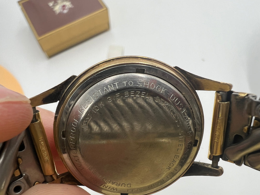 u180 Unique 1940s Lord Elgin 10k Gold Filled Self Winding Watch