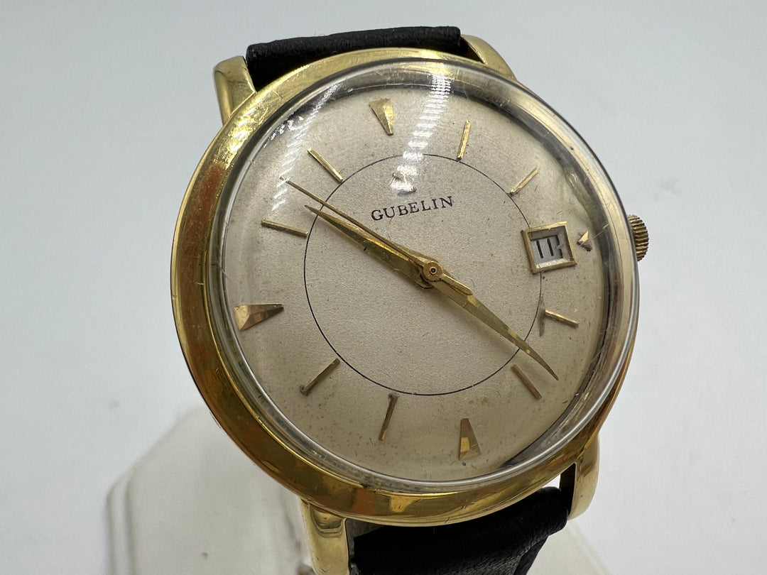 u184 Gubelin 1960s 18k Gold Automatic Wrist Watch