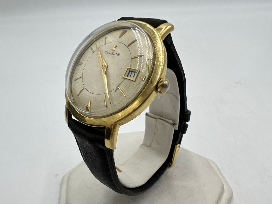 u184 Gubelin 1960s 18k Gold Automatic Wrist Watch