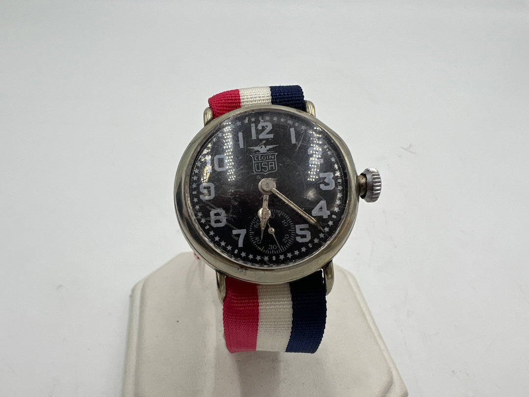 u186 Elgin 1918 USA Military Manual Wind Watch