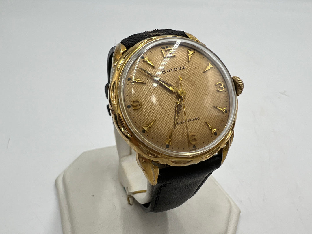 u189 Bulova 1950s Self Winding 10k Gold Plated Watch