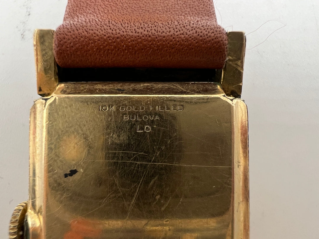 u190 Bulova 1930s 10kt Gold Filled Wrist Watch