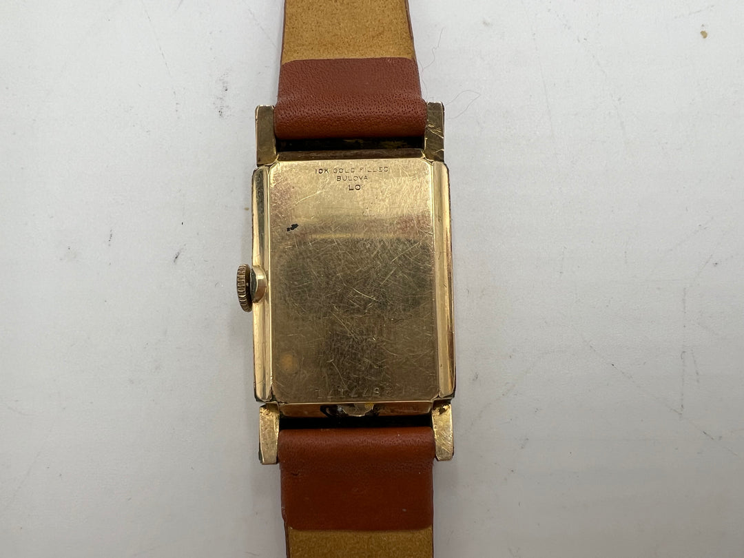 u190 Bulova 1930s 10kt Gold Filled Wrist Watch