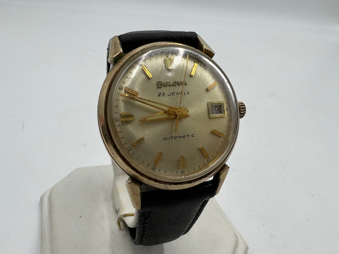 u191 Bulova 1970s Automatic 10k Gold Plated Watch