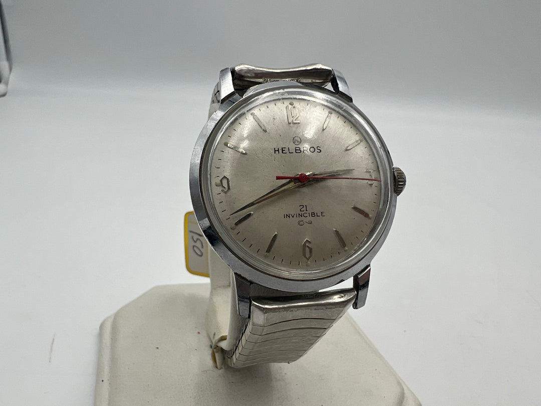 u217 Helbros 21 Jewel Manual Wind Wrist Watch