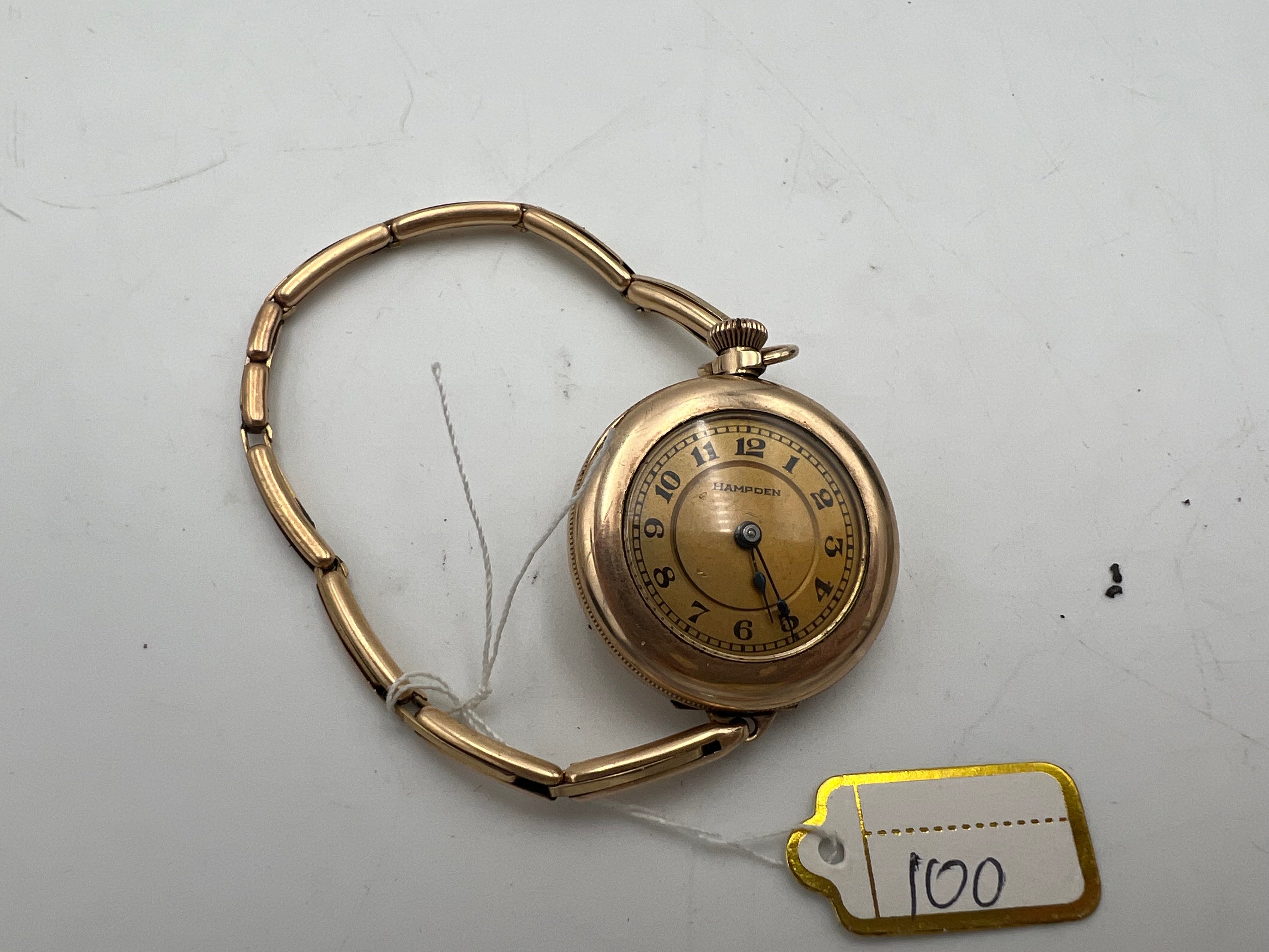 Vintage pocket watch molly stark hampden cheapest gold