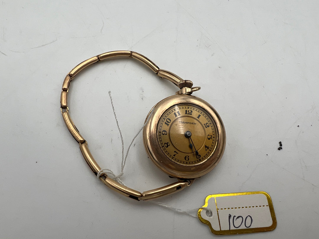 u228 Hampden Molly Stark Pocket Watch Conversion Wrist Watch