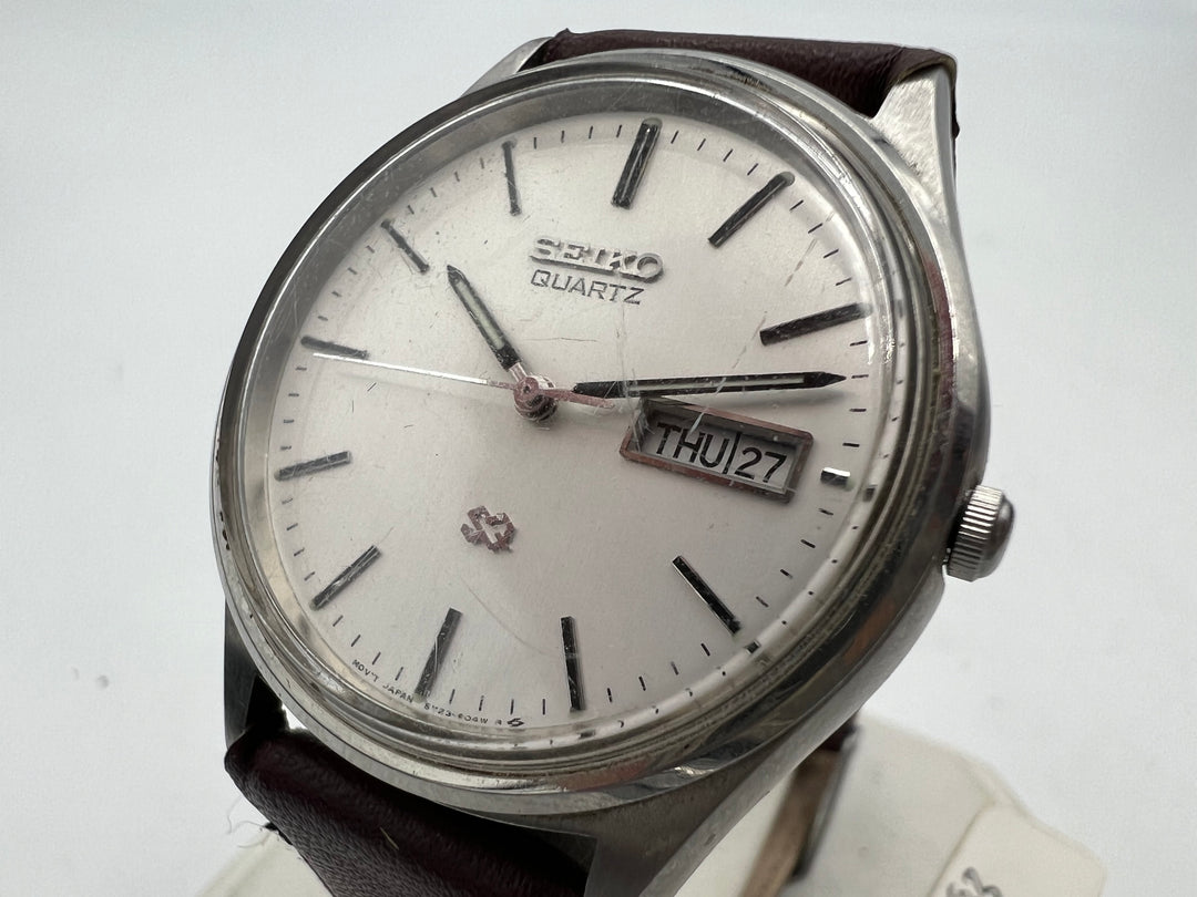 u231 Seiko Day Date Quartz Wrist Watch