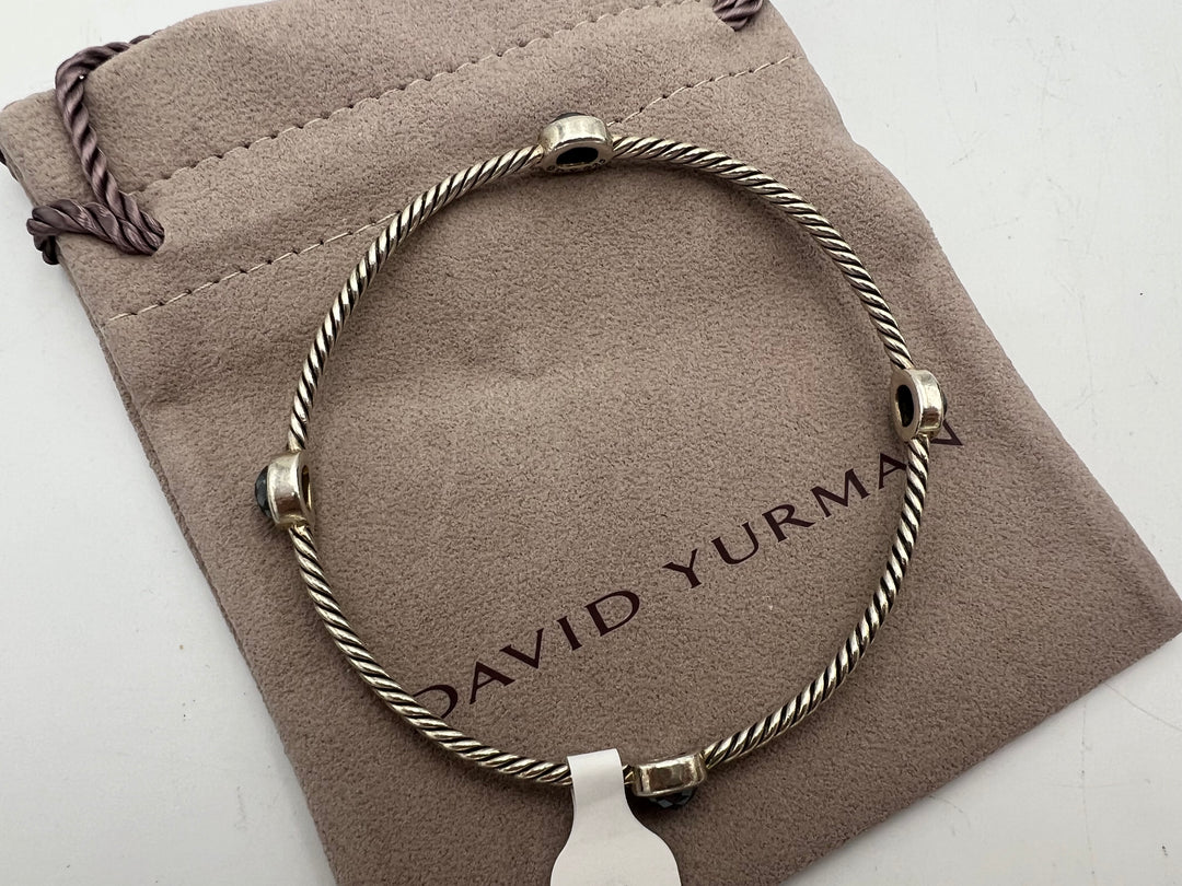 u238 Beautiful David Yurman Sterling Silver Twisted Bracelet