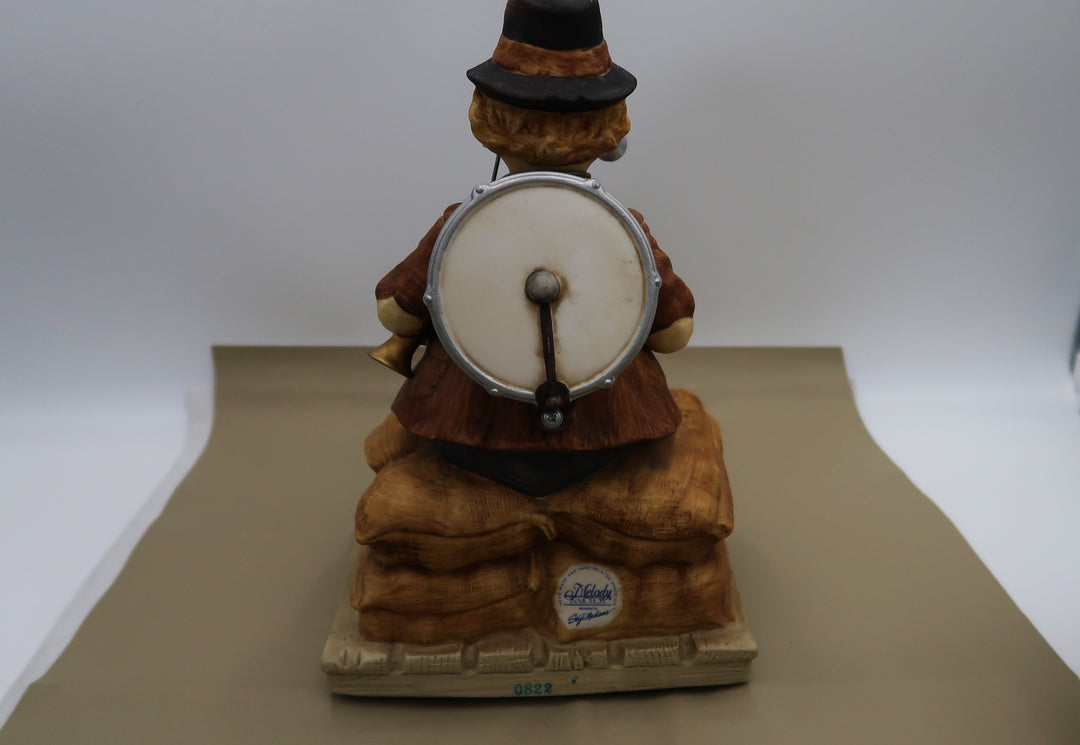 p459 Amazing Willie The One Man Band Music Box #0822