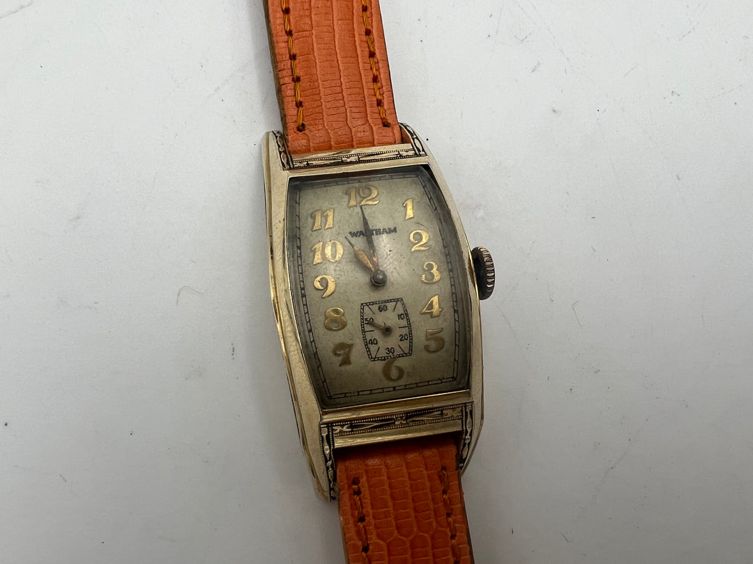 u248 Waltham 1930s 10k Gold Filled Manual Wind Small Seconds