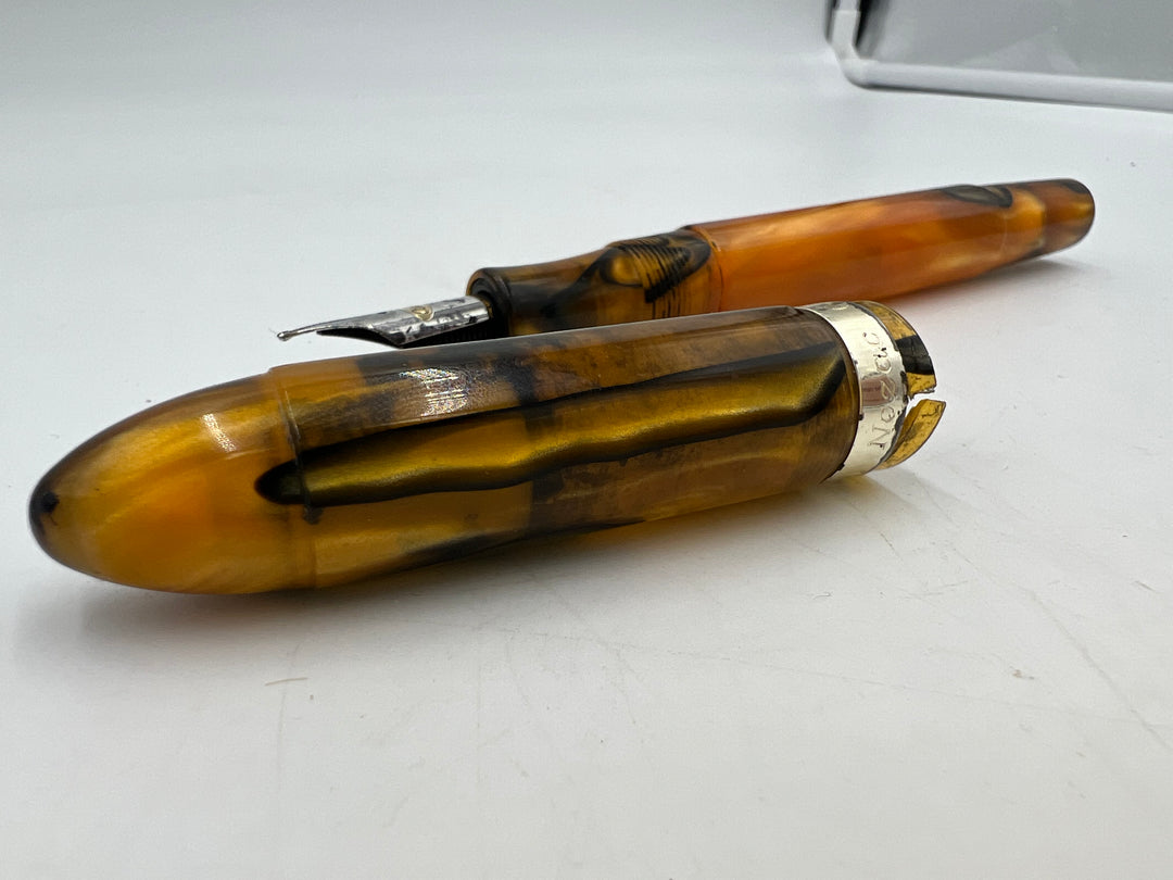 t625 Conklin Nozac Celluloid Fountain Pen 14k Point