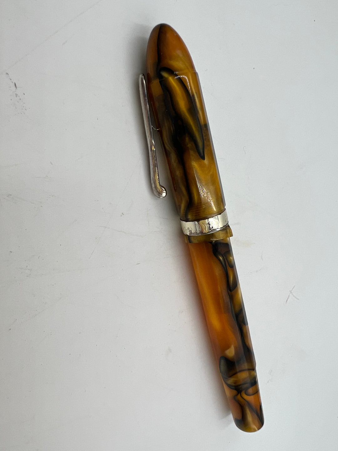 t625 Conklin Nozac Celluloid Fountain Pen 14k Point