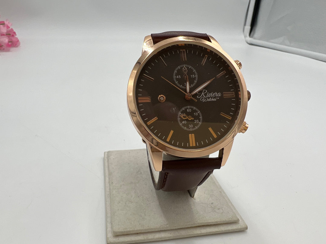 t657 Classic Riviera Genuine Leather Wrist Watch