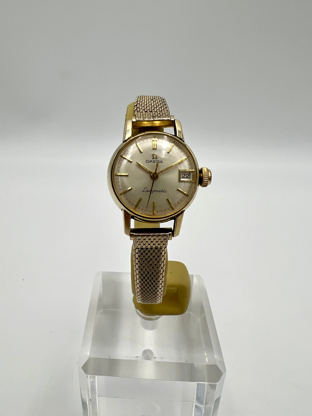 u255 Omega 1965 Ladymatic Gold Filled Band & Watch