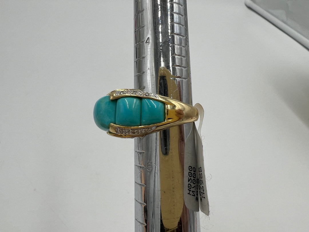 t705 Le Vian Corp. Yellow Gold Turquoise RIng