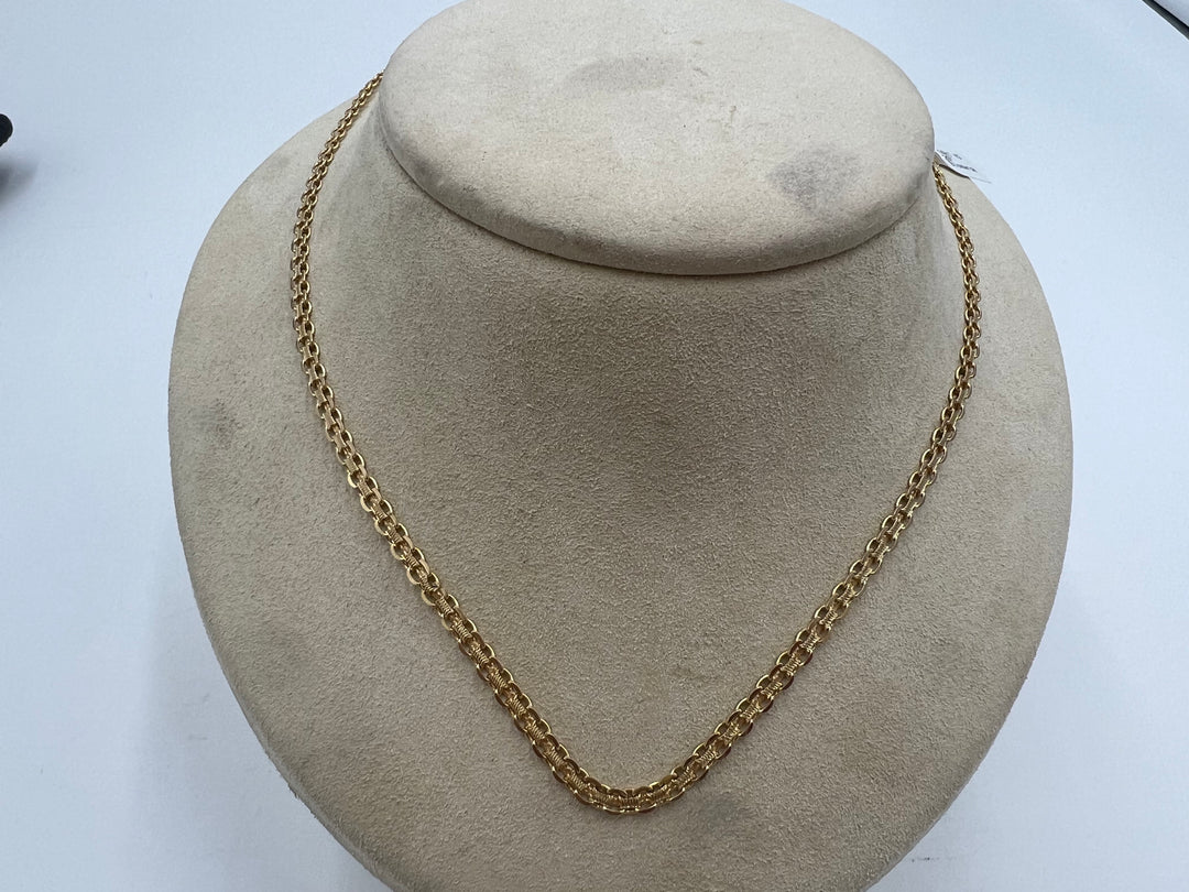 t737 Elegant Yellow Gold Bismarck Chain