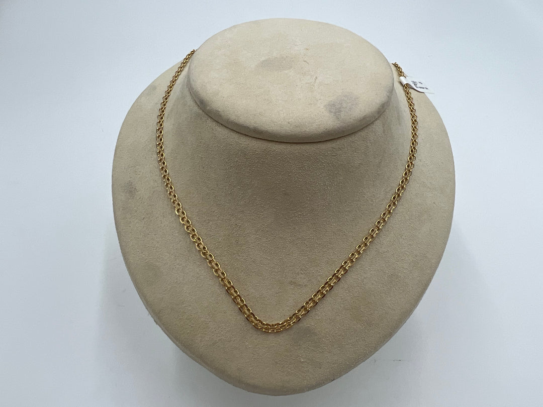 t737 Elegant Yellow Gold Bismarck Chain