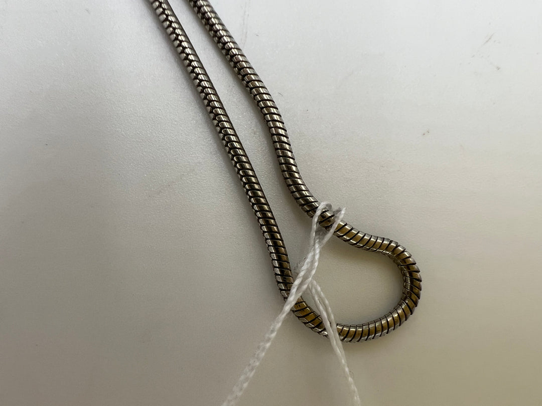 t759 Simplistic Sterling Silver Metal Chain