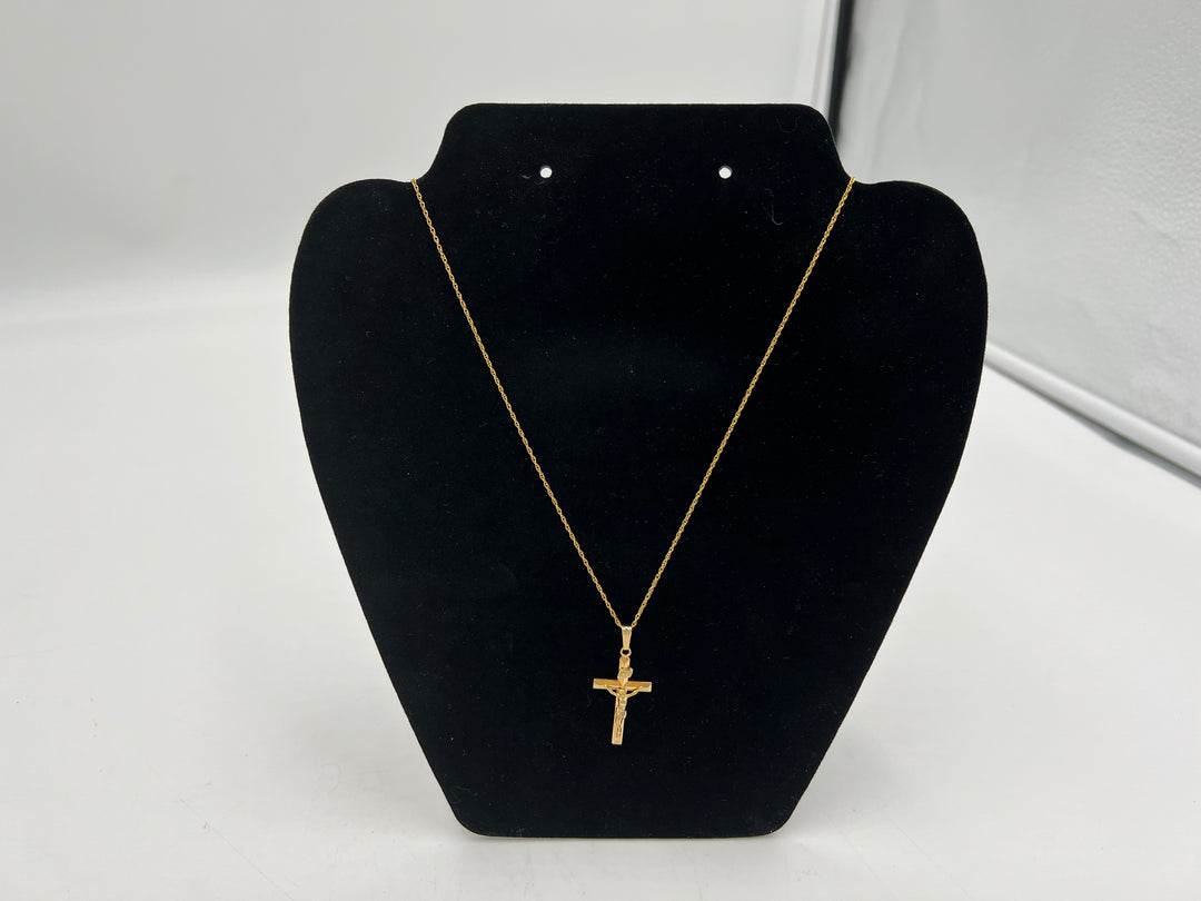 t867 Stunning Gold Filled Religious Necklace