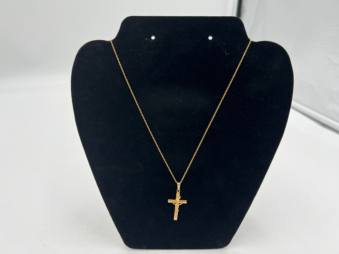 t867 Stunning Gold Filled Religious Necklace