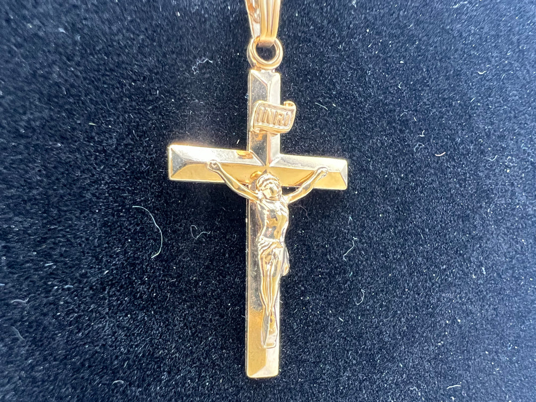 t867 Stunning Gold Filled Religious Necklace