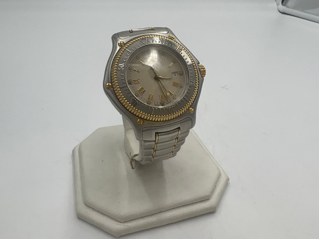 t883 Ebel Discovery Stainless Steel 18k Yellow Gold Wrist Watch