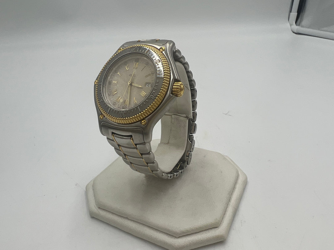 t883 Ebel Discovery Stainless Steel 18k Yellow Gold Wrist Watch