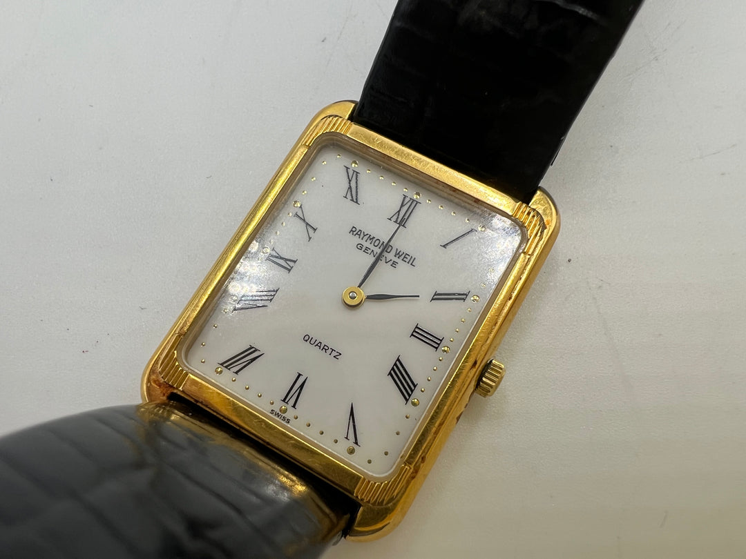 t900 Beautiful Raymond Weil Geneve 18kt Gold Electroplated Wrist Watch