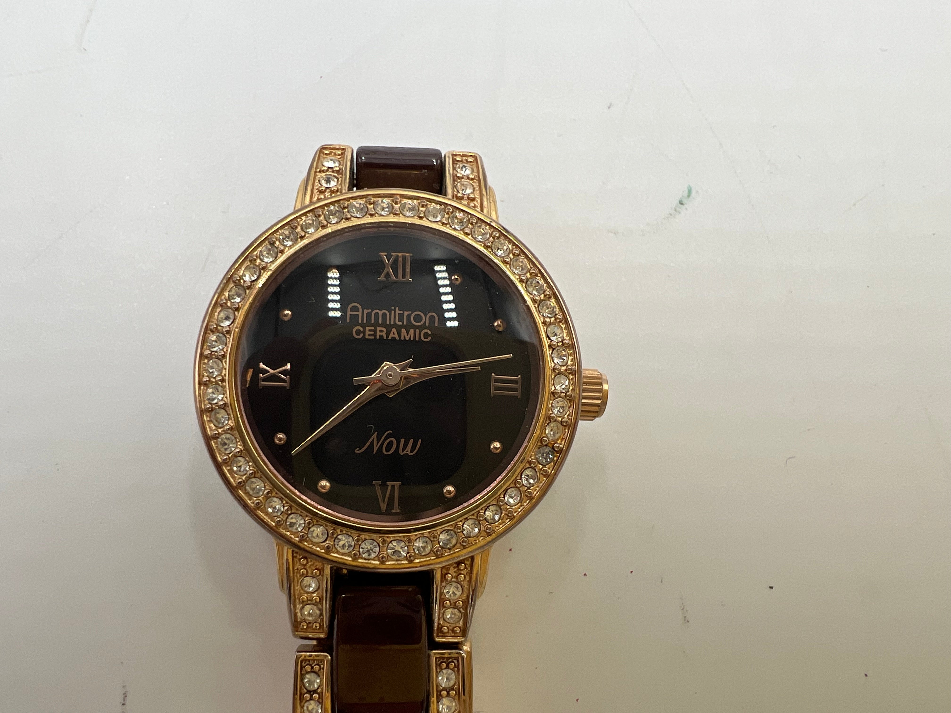 Armitron ceramic 2025 ladies watch