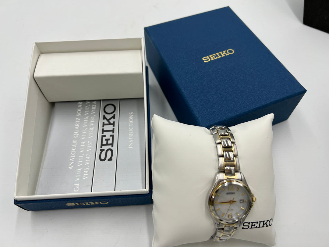 t927 Unique Seiko Solar Date Time Wrist Watches