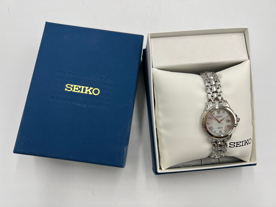 t927 Unique Seiko Solar Date Time Wrist Watches