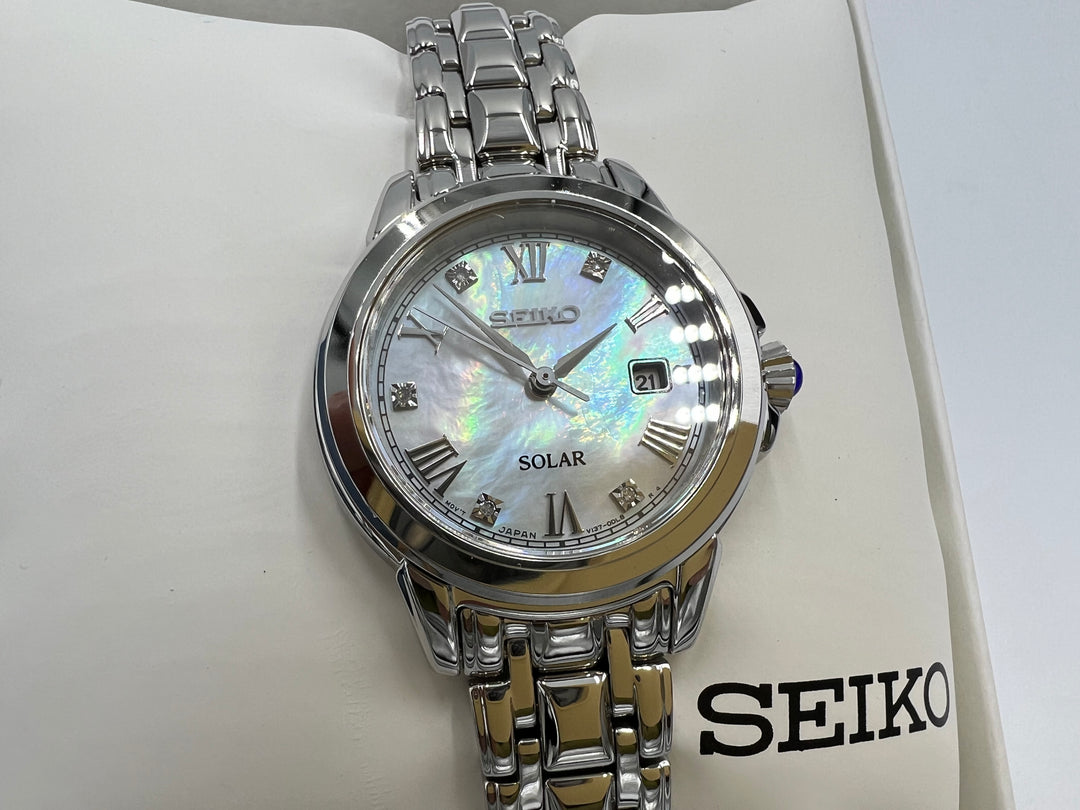 t927 Unique Seiko Solar Date Time Wrist Watches