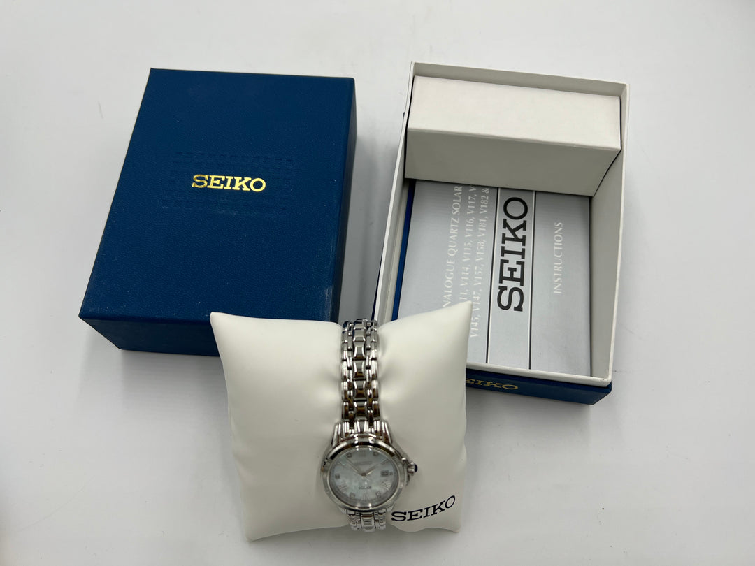 t927 Unique Seiko Solar Date Time Wrist Watches