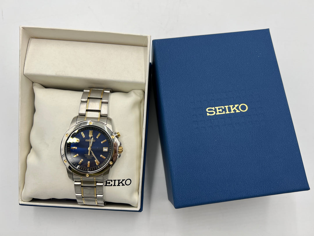 t932 Elegant Seiko Perpetual Calendar 100M Wrist Watch