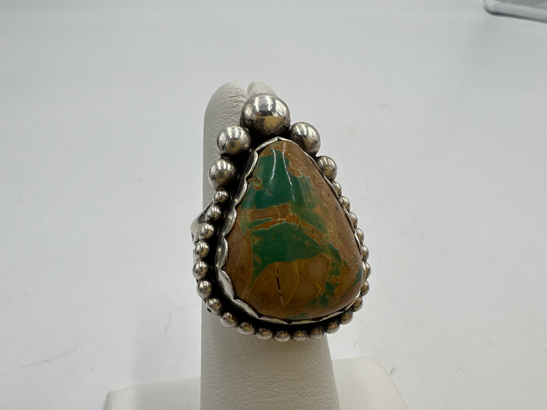 t942 Beautiful 925 Sterling Silver Navajo Ring