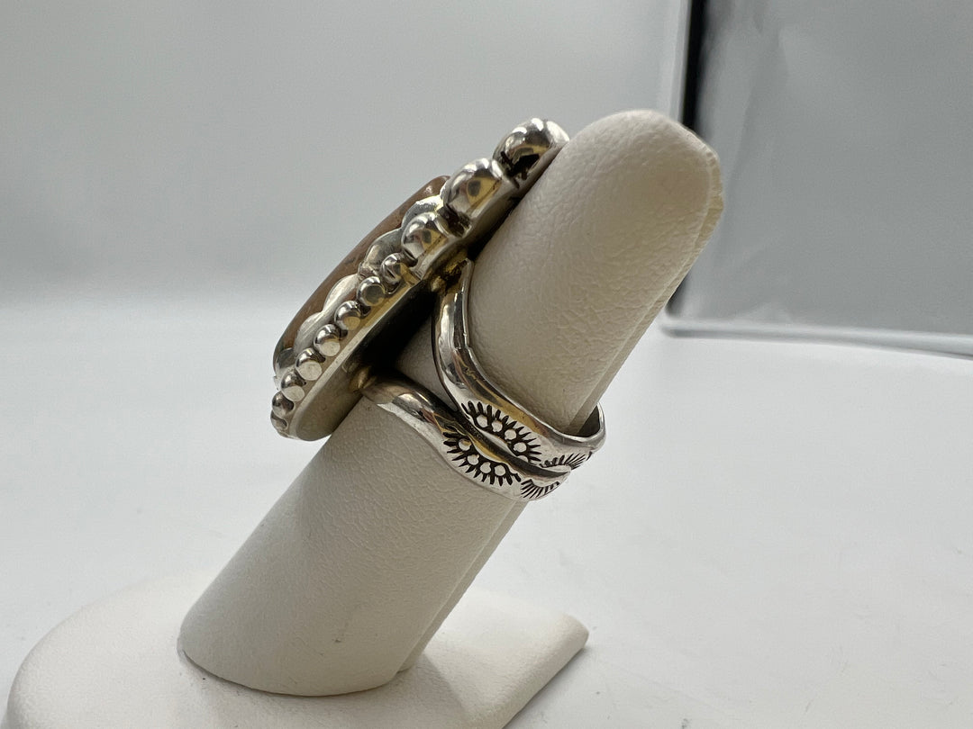 t942 Beautiful 925 Sterling Silver Navajo Ring