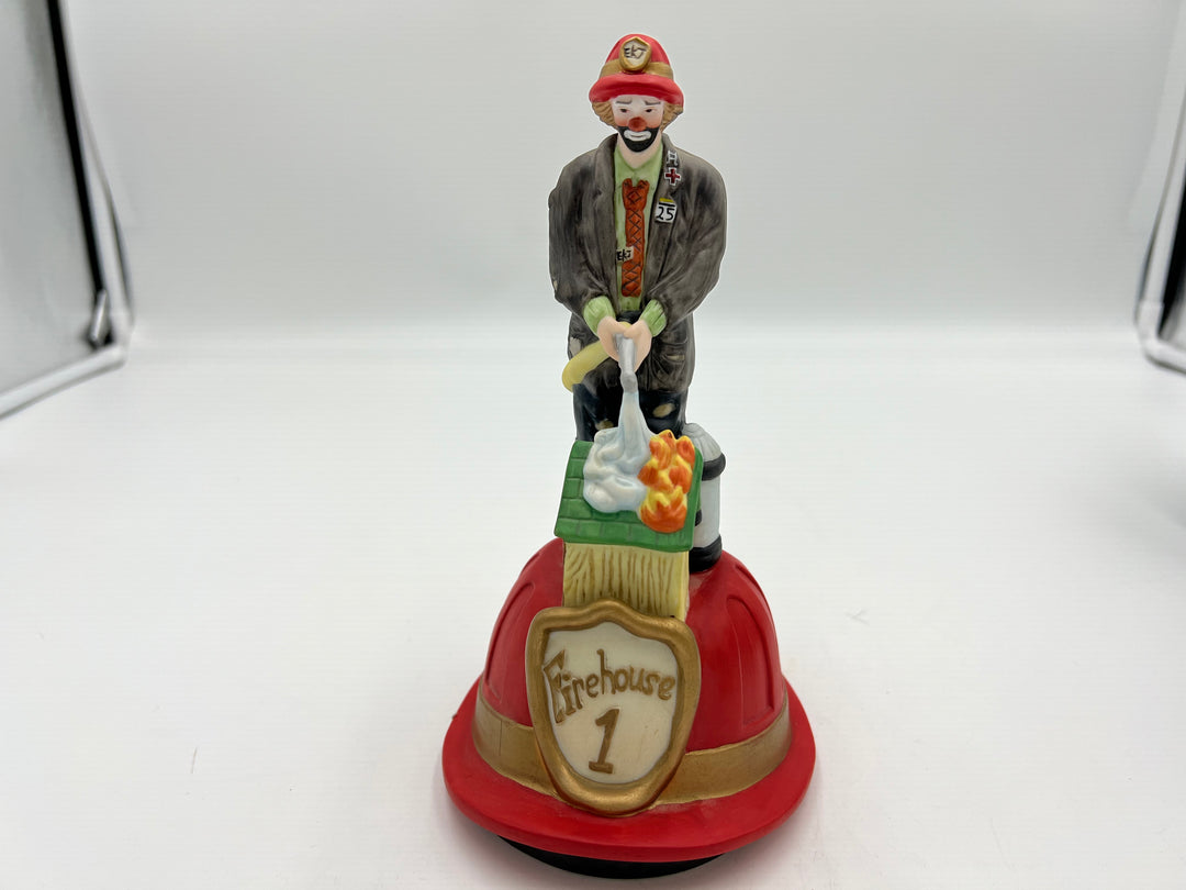 t957 Unique Emmett Kelly Jr. Collection "Fireman" Music Box