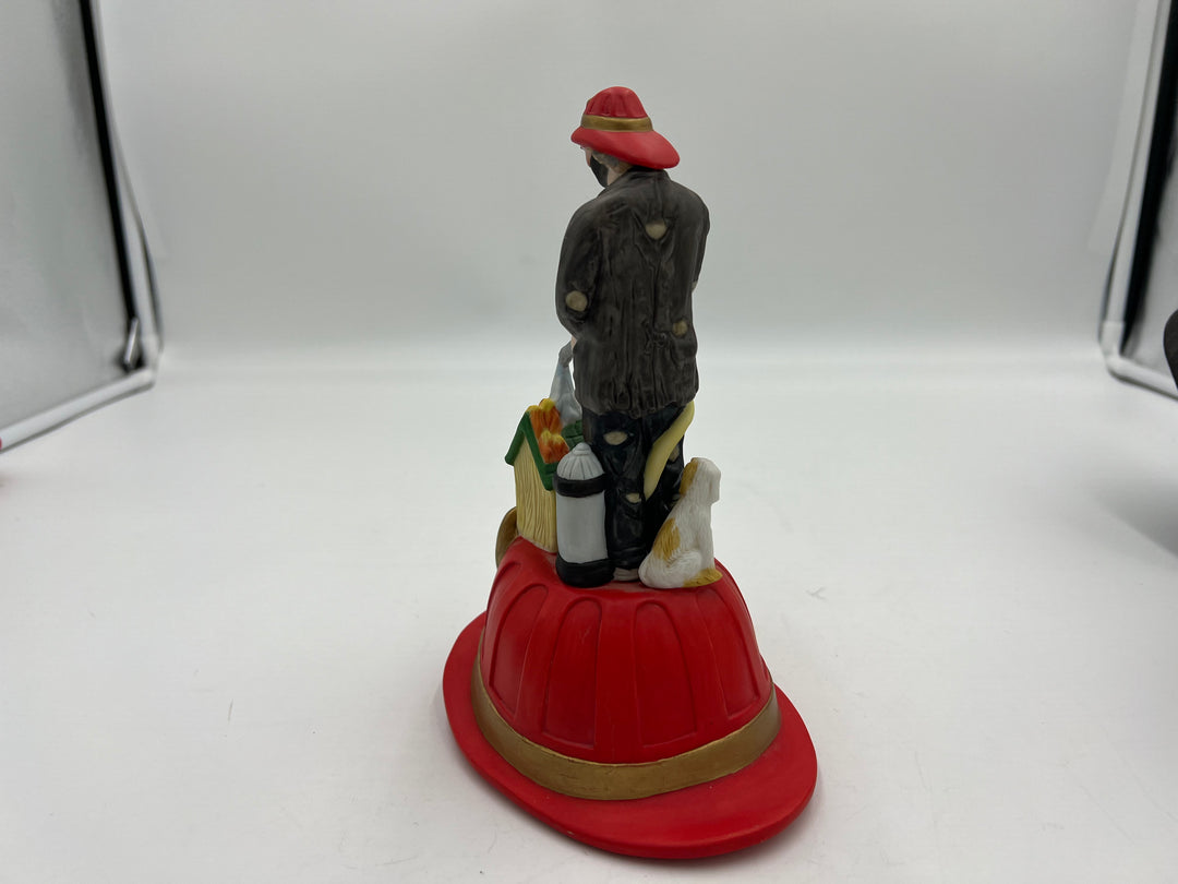 t957 Unique Emmett Kelly Jr. Collection "Fireman" Music Box