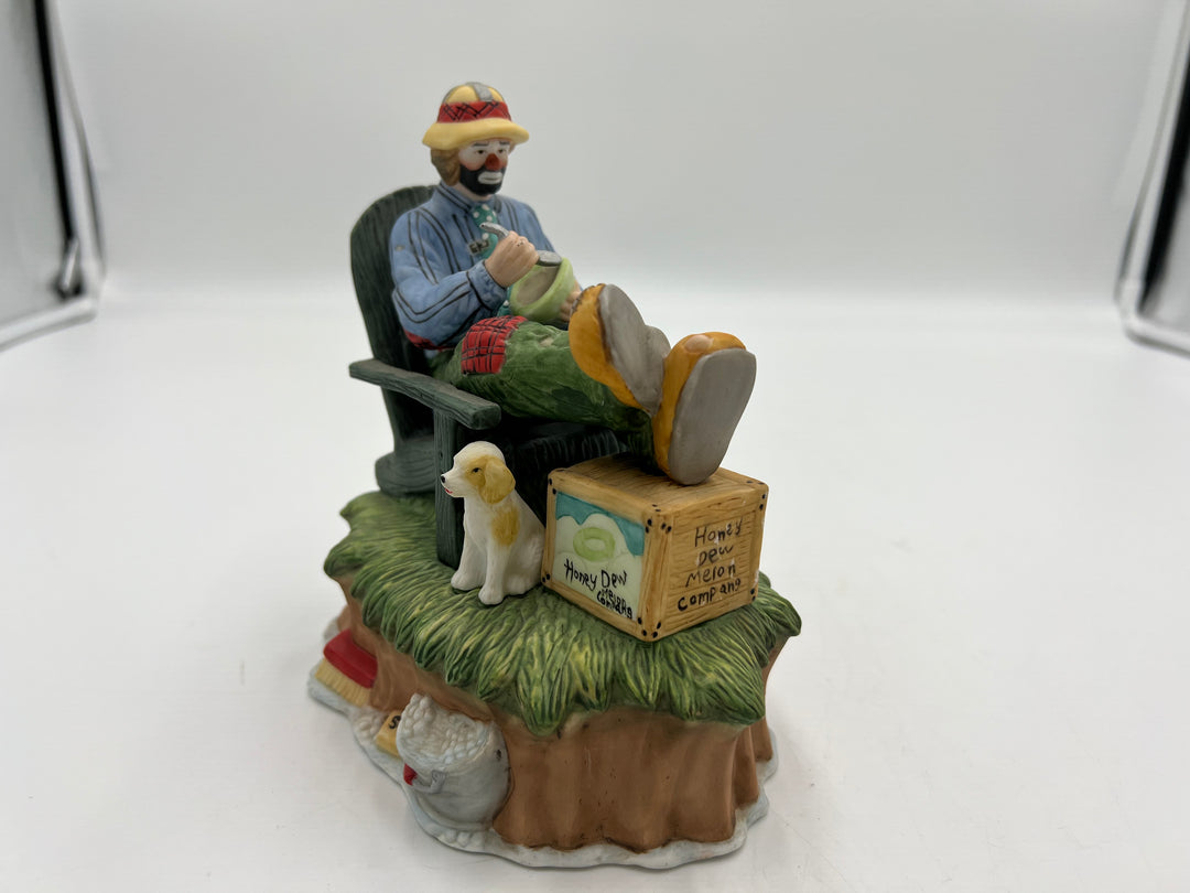 t958 Unique Emmett Kelly Jr. Collection Music Box