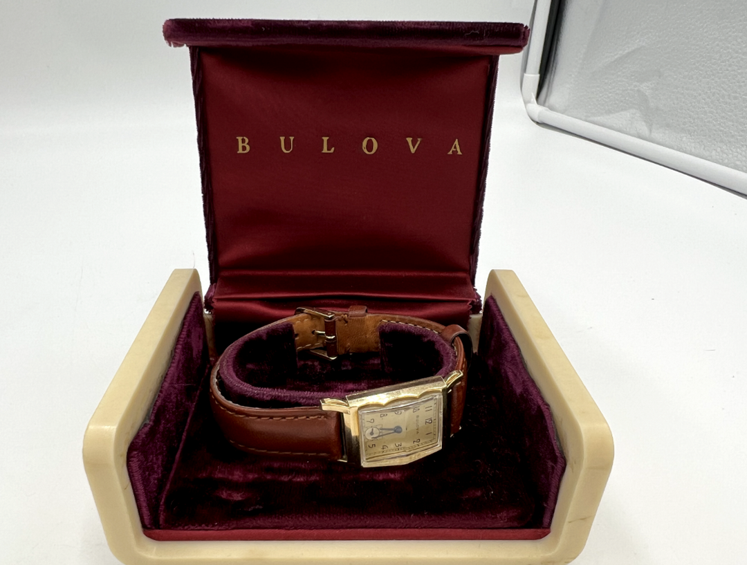 t652 1950s Gold Filled Bulova Wristwatch 21 Jewel Movement