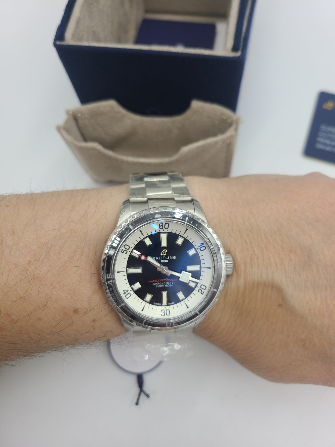 k748 Handsome Men's Automatic Breitling SuperOcean Wristwatch