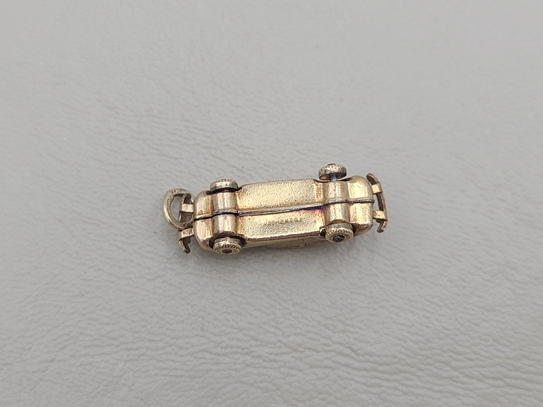 k858 Cute 12k Gold Filled Vintage Car Charm Pendant