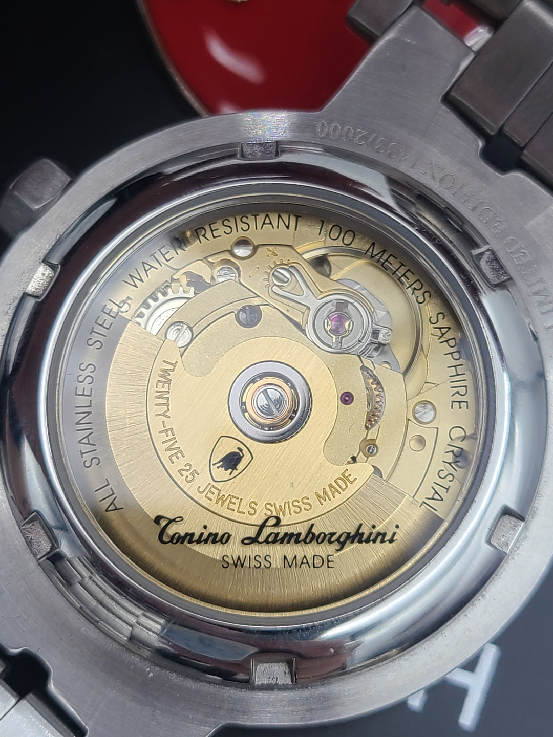 k810 Men's Stylish Tonino Lamborghini Ferruccio 2000 Limited Edition 1433/2000 Automatic Wristwatch