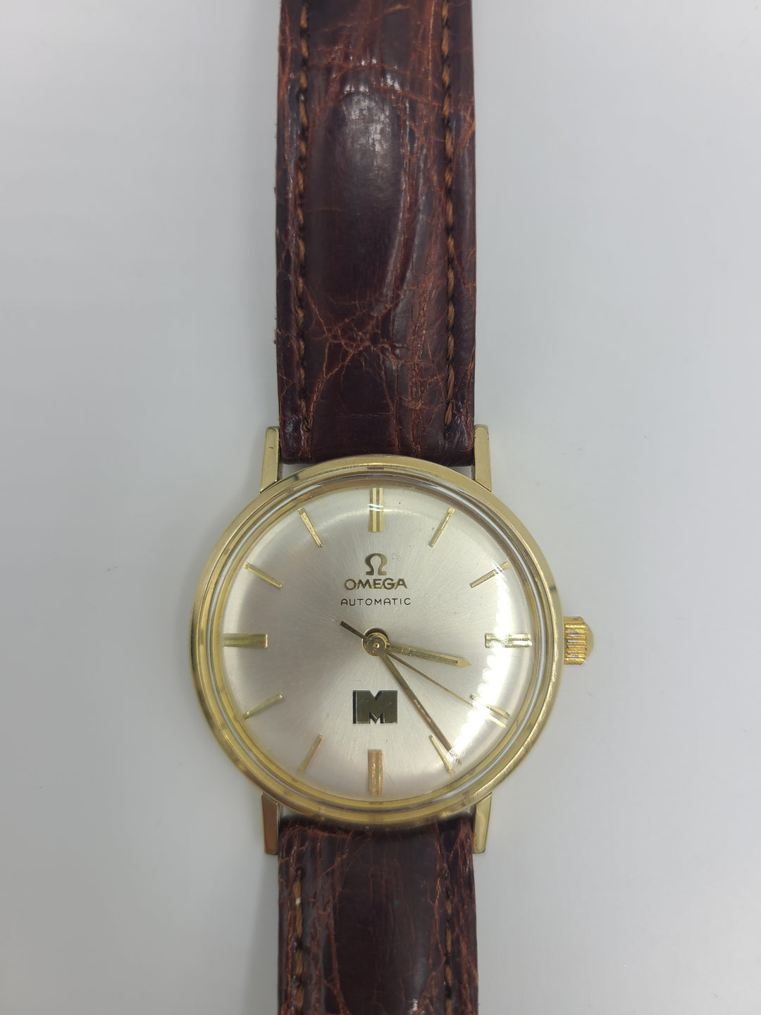 k743 Vintage Automatic 14kt Gold-Filled Omega Wristwatch