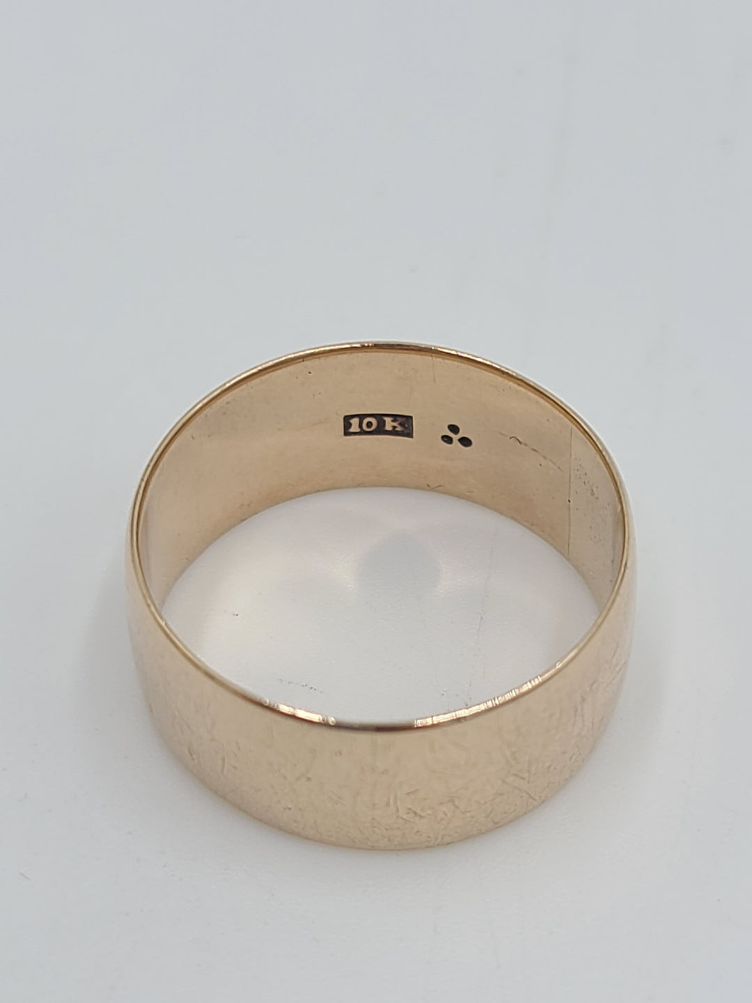 k681 Unisex Vintage 10kt Rose Gold Wide Wedding Band